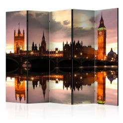 Paravent Big Ben In The Evening, London II [Room Dividers] In Mehrfarbig