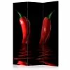 Paravent Chili Pepper [Room Dividers] In Rot,Grün,Schwarz