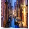 Paravent Evening In Venice II [Room Dividers] In Beige,Braun,Dunkelblau,Gelb