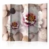 Paravent Flowers And Shells II [Room Dividers] In Weiß,rosa,Beige
