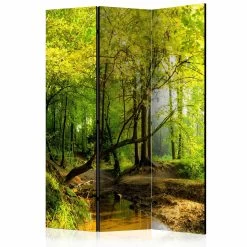 Paravent Forest Clearing [Room Dividers] In Grün,Braun