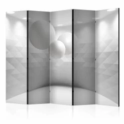 Paravent Geometric Room II [Room Dividers] In Schwarz-weiß