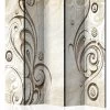 Paravent Stone Butterfly II [Room Dividers] In Braun,Creme,Weiß