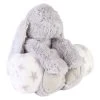Kuscheldecke Mit Plüschfigur Hase In Grau