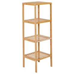 Bambusregal, 4 Ablagen, Natur