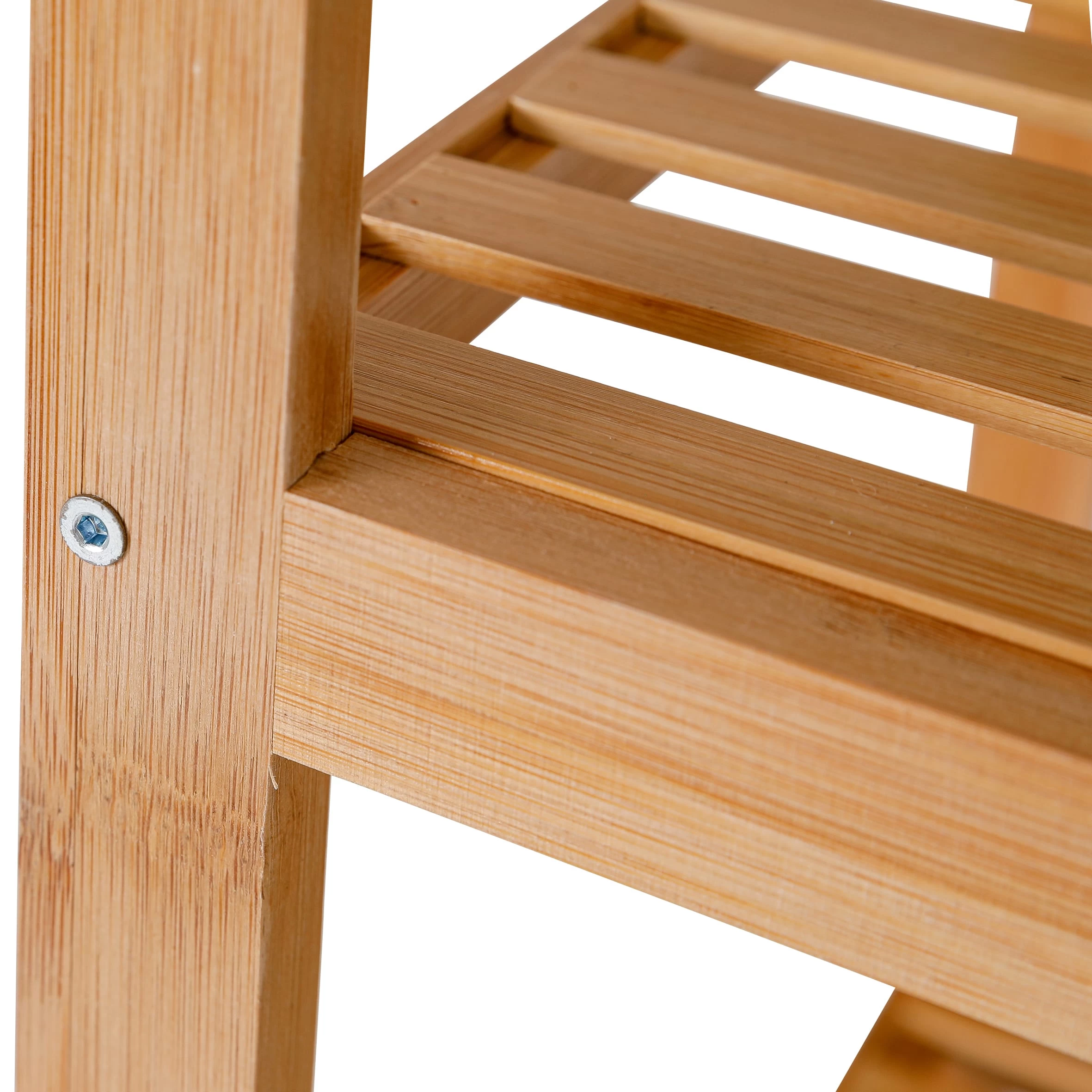 Bambusregal, 4 Ablagen, Natur – Bild 5