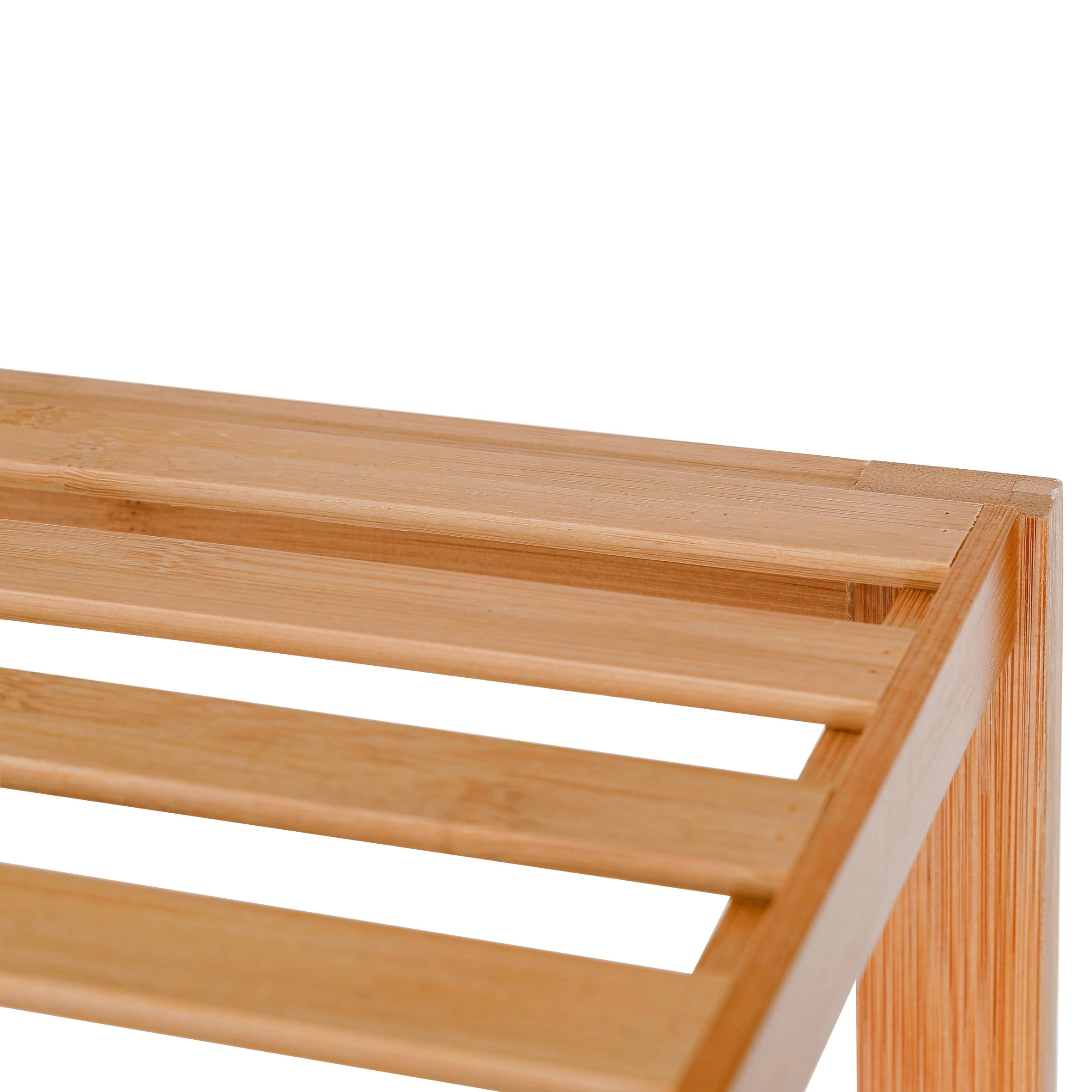 Bambusregal, 4 Ablagen, Natur – Bild 6