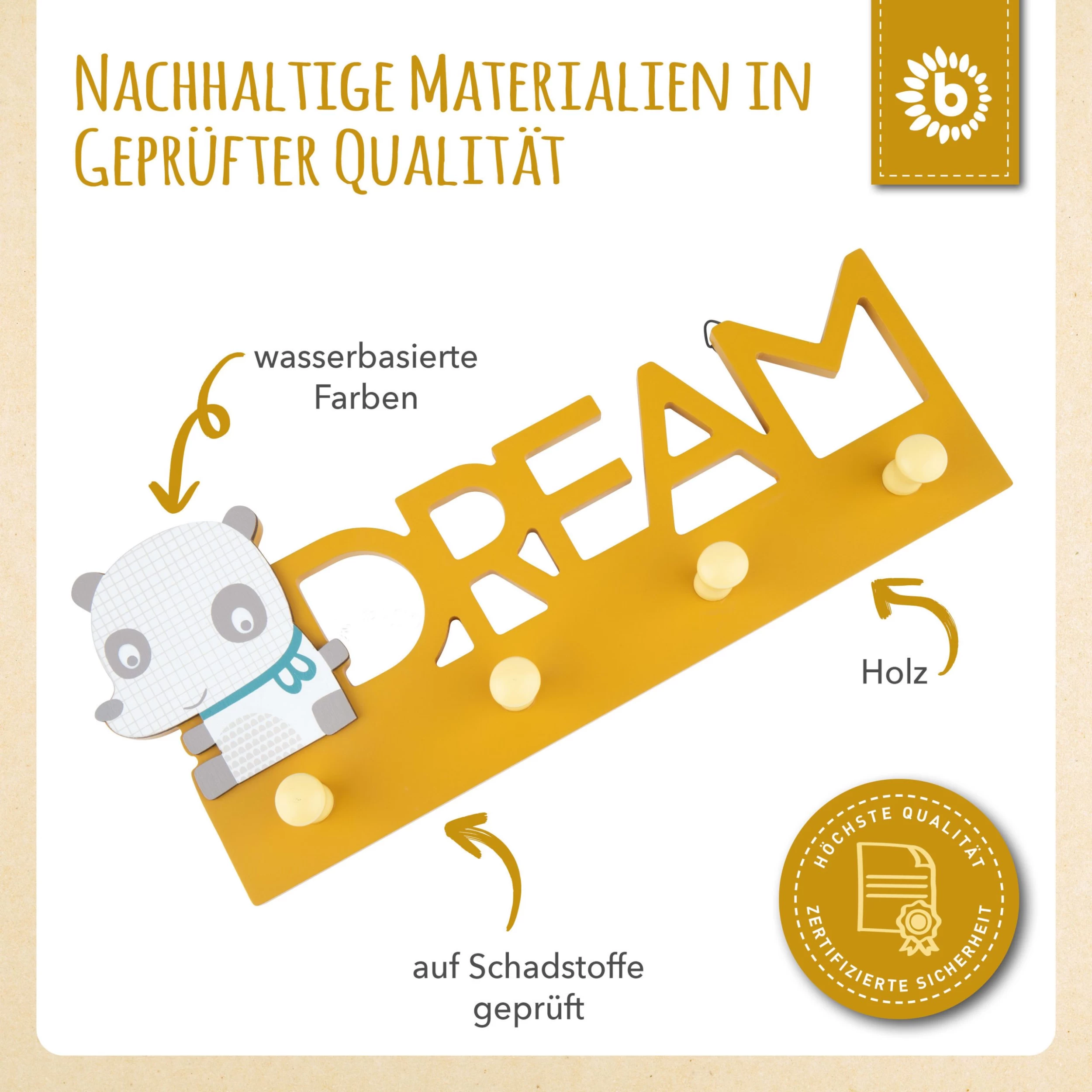 Garderobe Kinder Dream In Gelb – Bild 4