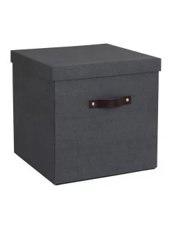 Aufbewahrungsbox "Logan" In Schwarz - (B)31,5 X (H)31 X (T)31,5 Cm