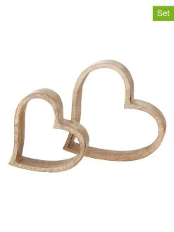 2er-Set: Dekoobjekte "Flachau" In Natur