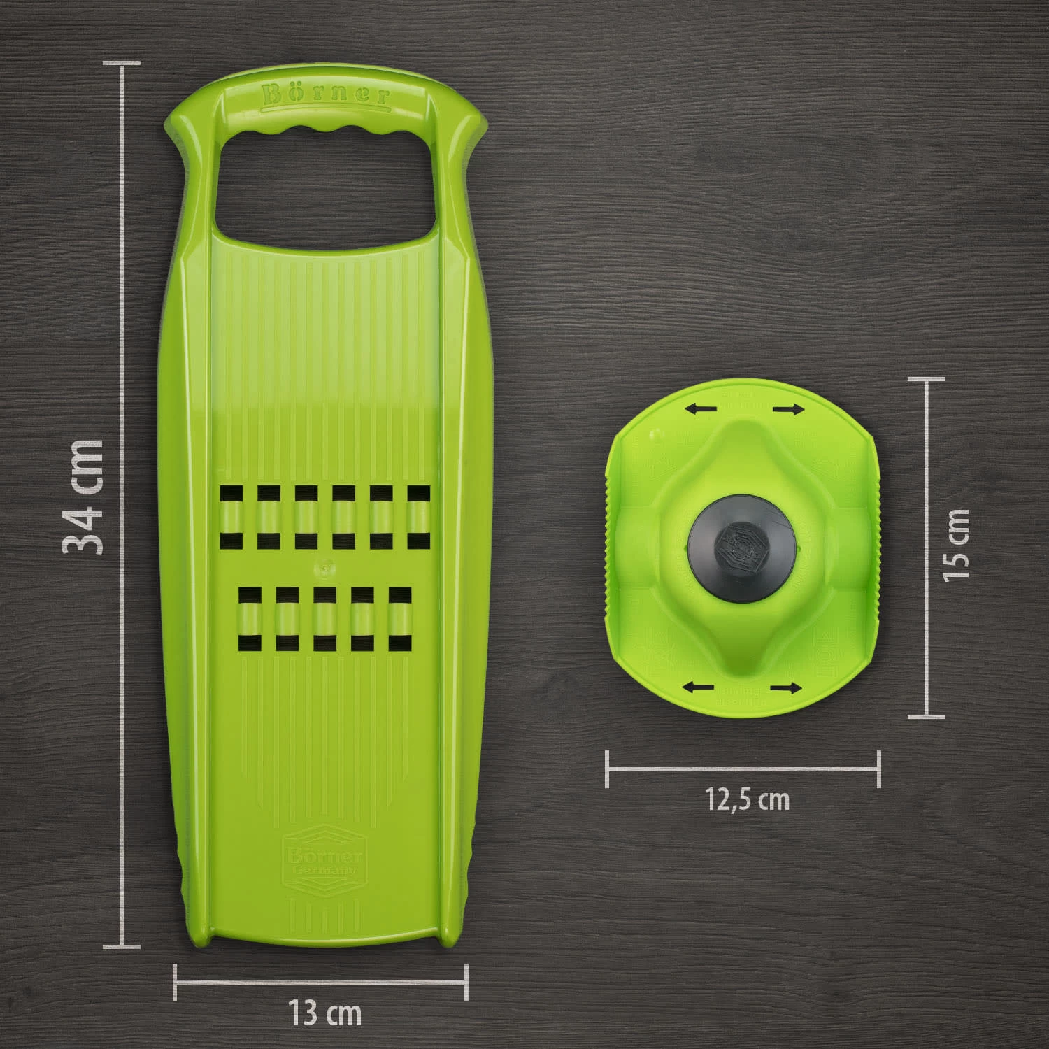 Gemüsehobel Rösti PowerLine Mit Fruchthalter In Grün – Bild 2