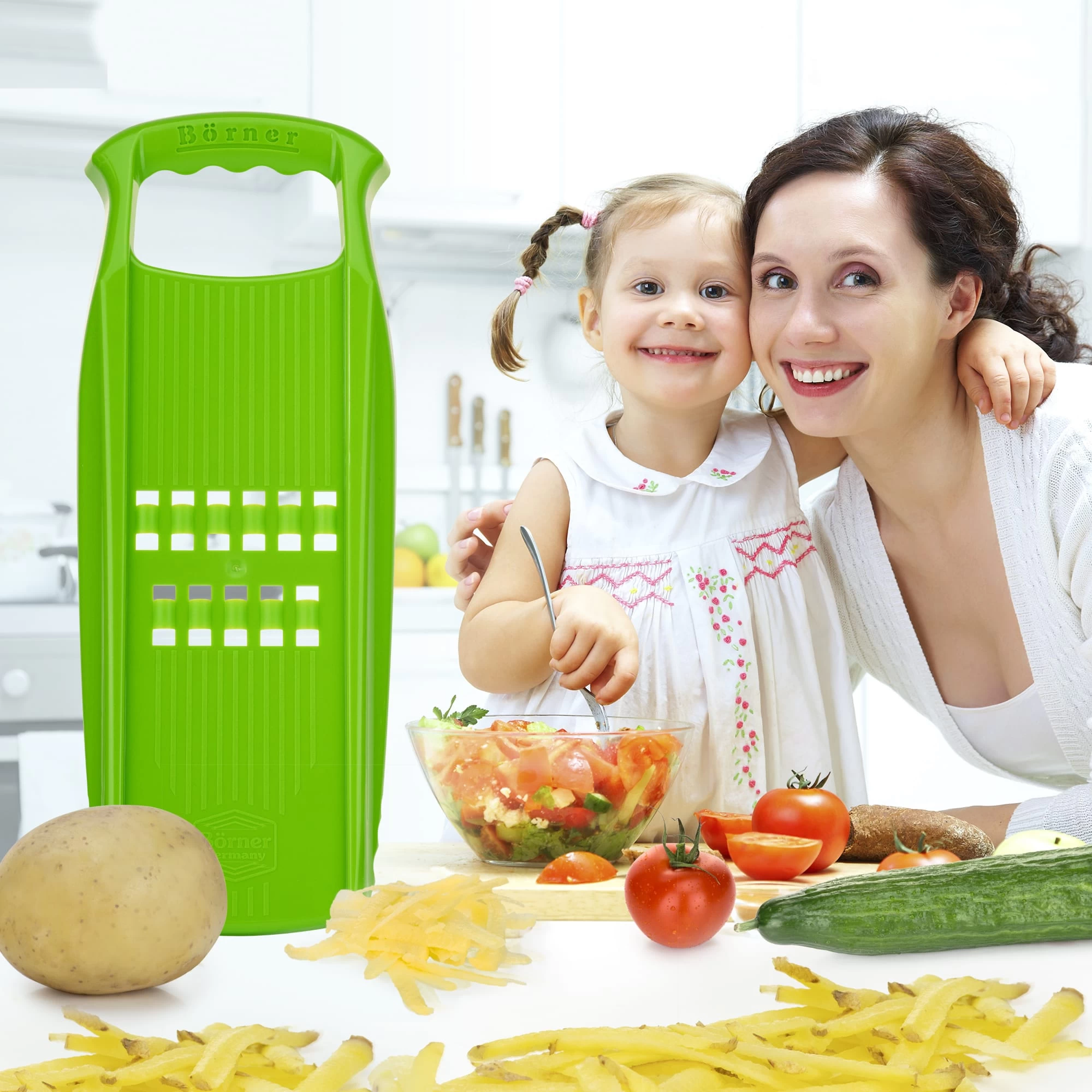 Gemüsehobel Rösti PowerLine Mit Fruchthalter In Grün – Bild 6