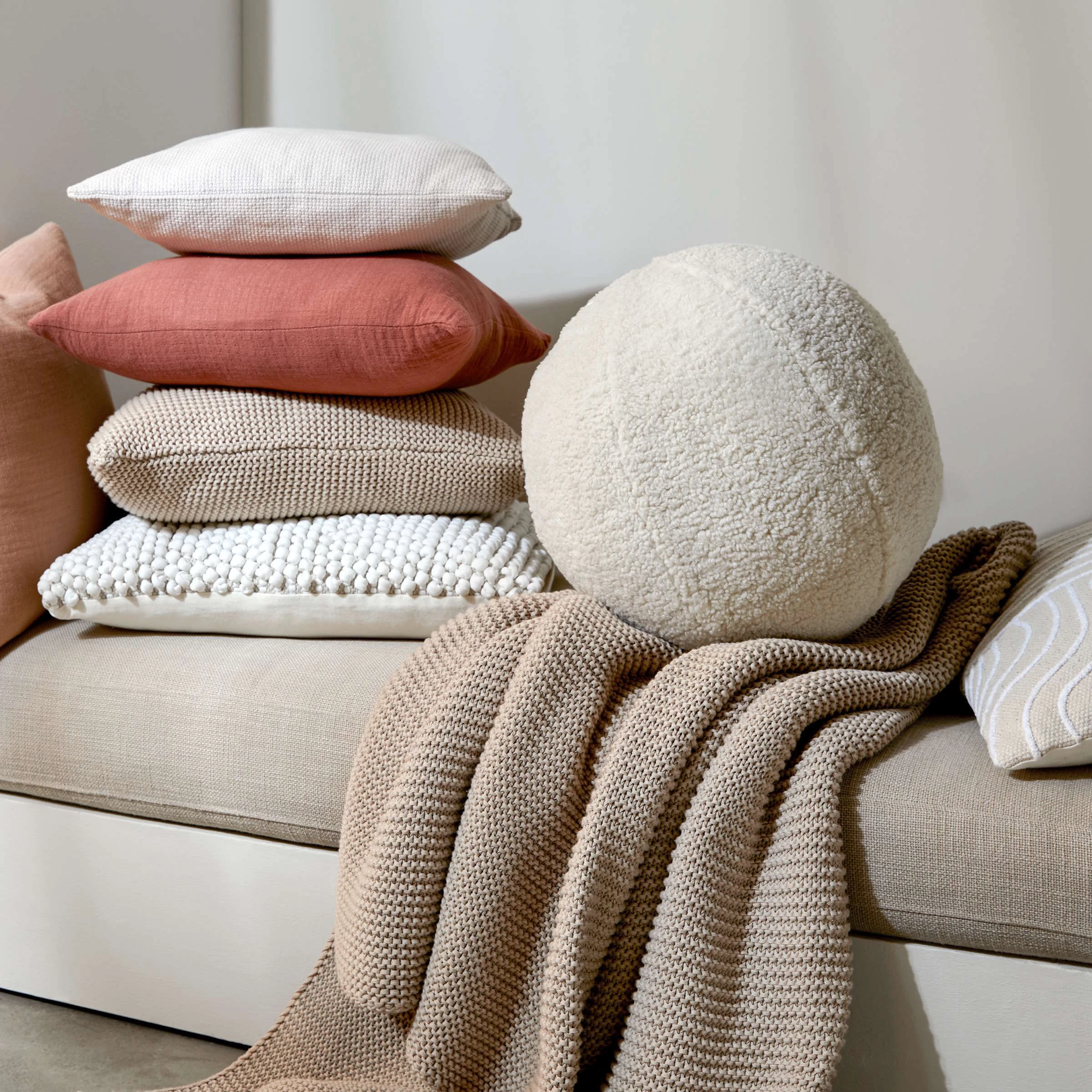 Kissen L 45 X B 45cm LAINETTE In Rosé – Bild 3