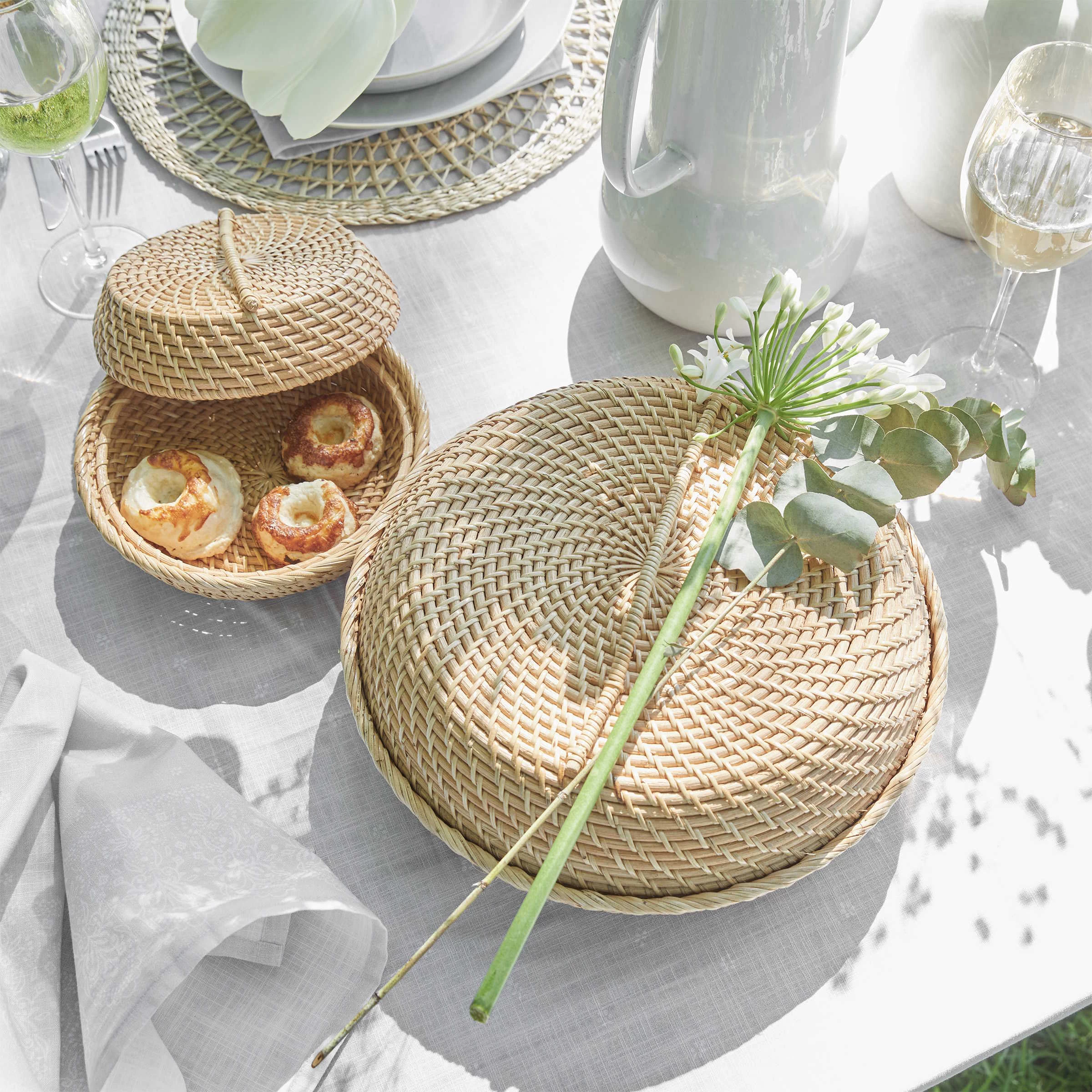 Korbschale Rattan Ø20cm RONDA In Natur – Bild 6