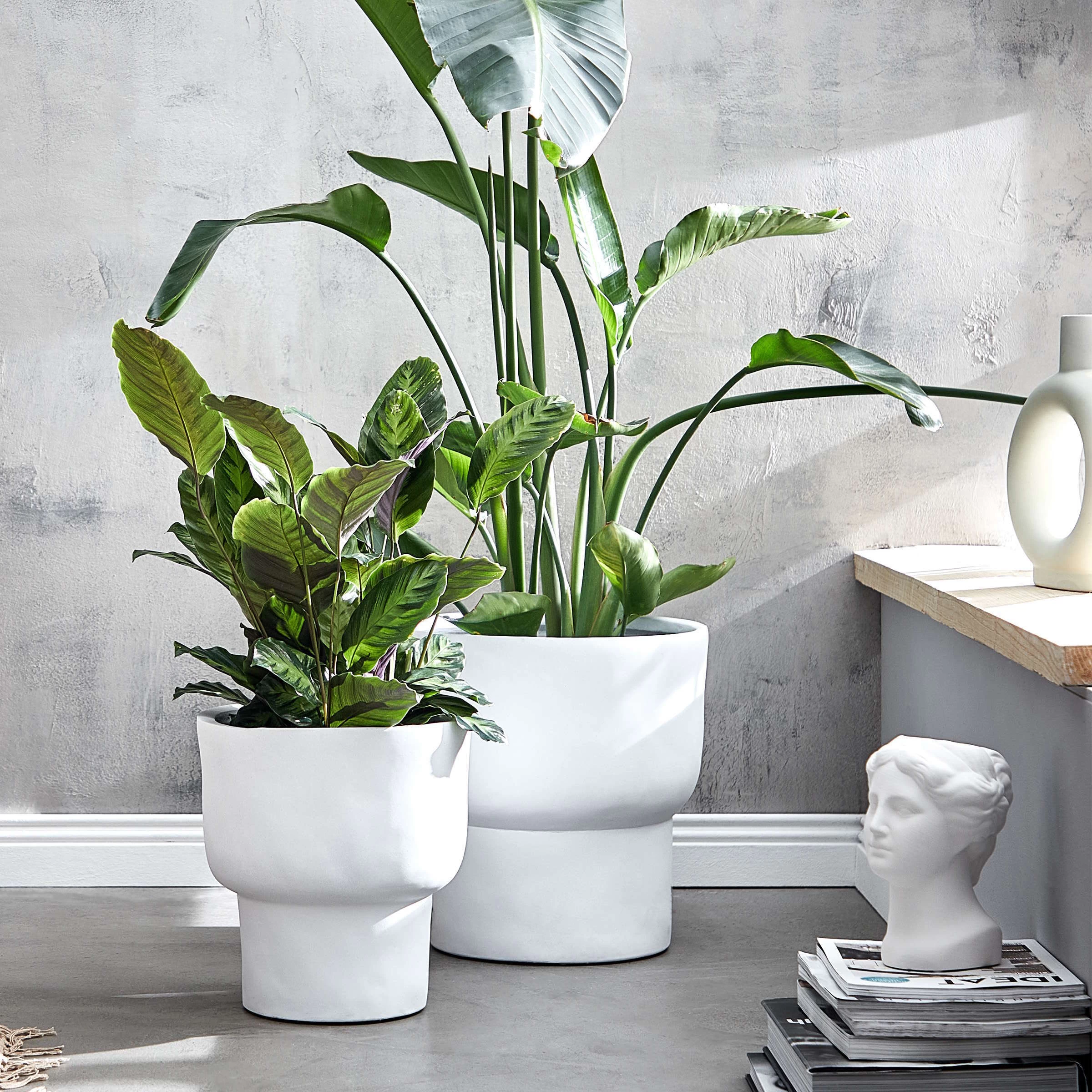 Pflanztopf Ø39cm LOFT In Weiß – Bild 2