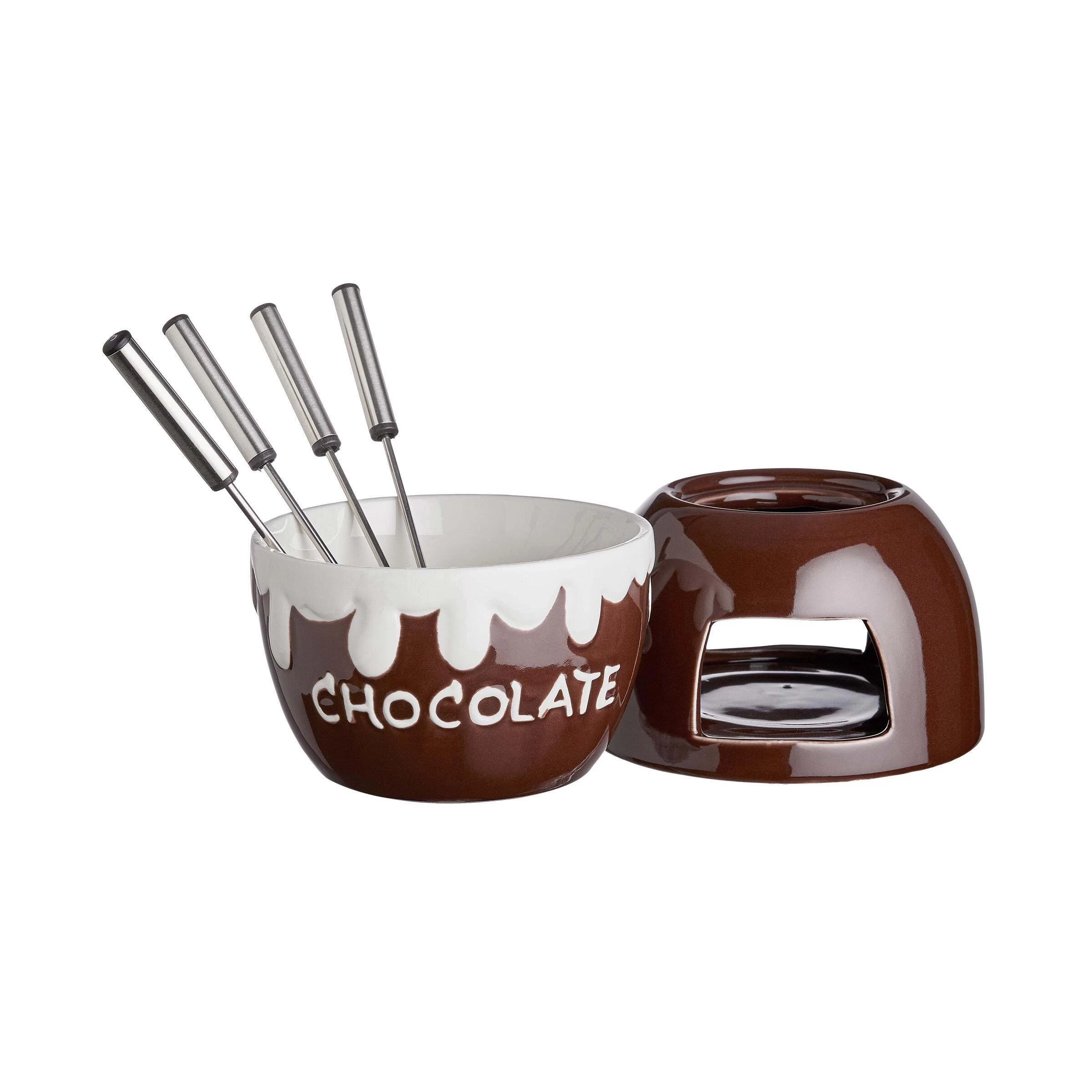 Schokoladenfondue 6-tlg. CHOCOLATE LOVE In Dunkelbraun – Bild 6