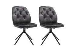 2-er-Set: Esszimmerstuhl AMIRA In Anthrazit