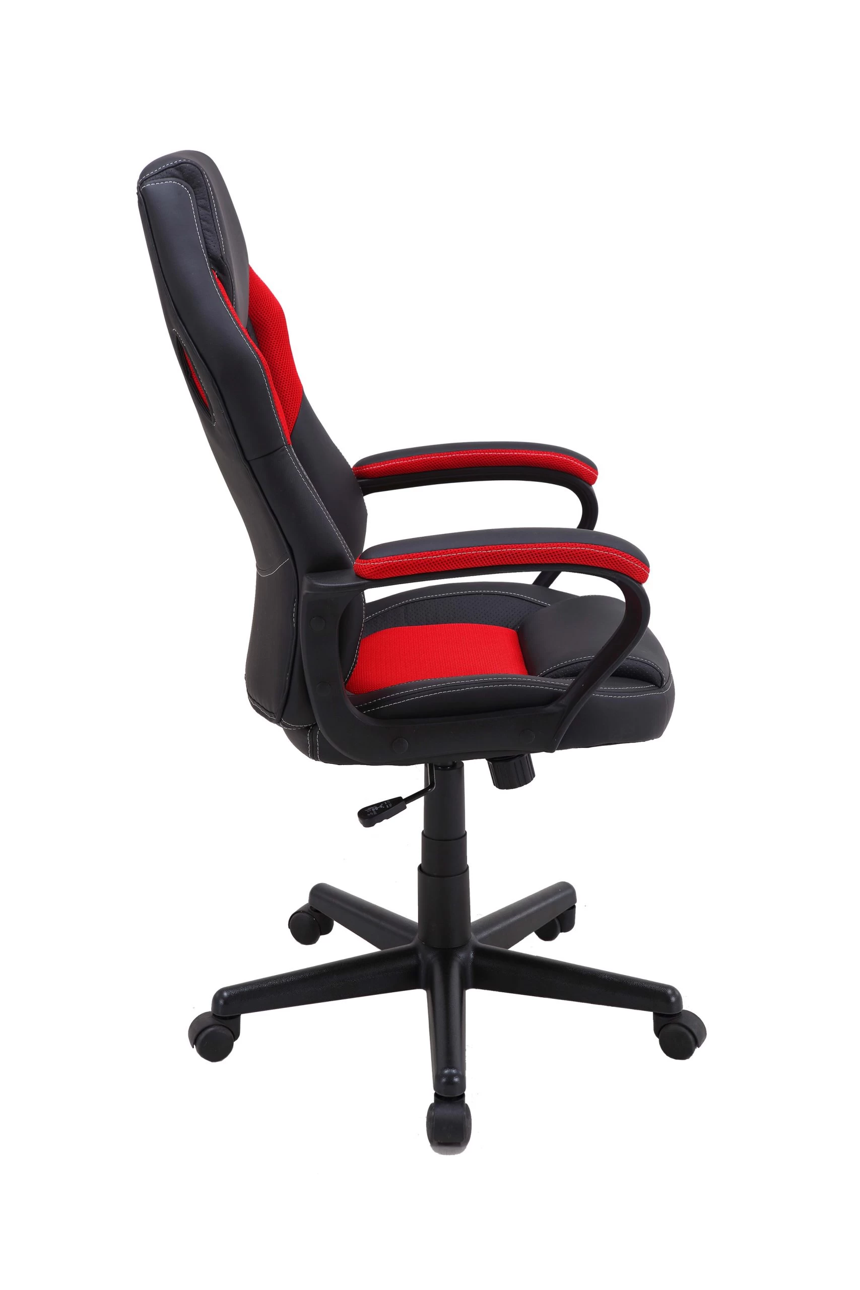 Bürostuhl Matteo In Schwarz / Rot - 60 (B) X 65 (L) X 103-113 (H) Cm – Bild 3