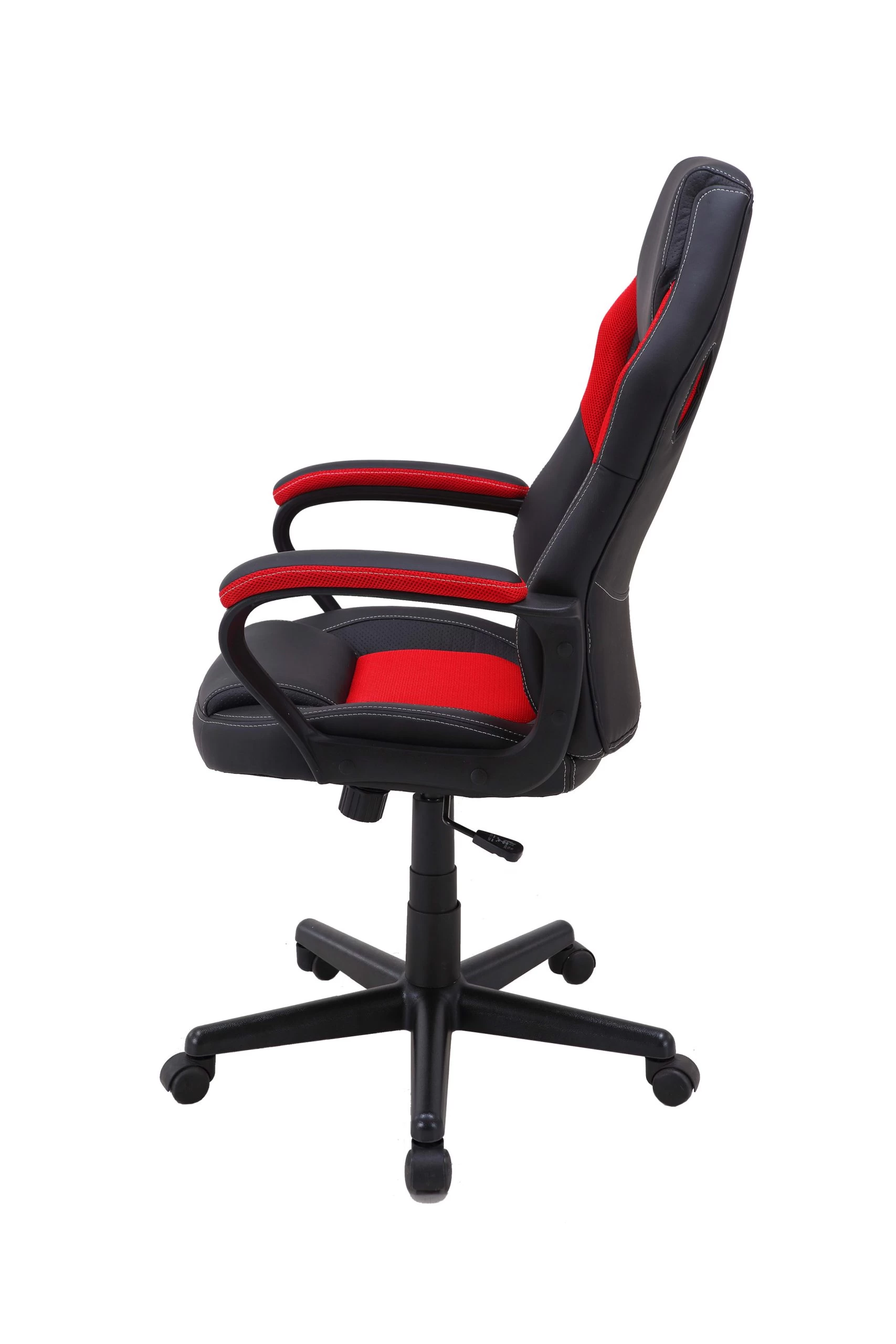 Bürostuhl Matteo In Schwarz / Rot - 60 (B) X 65 (L) X 103-113 (H) Cm – Bild 4