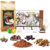 Trinkschokolade Geschenkset | 12x Nussige Sorten + Trinkglas