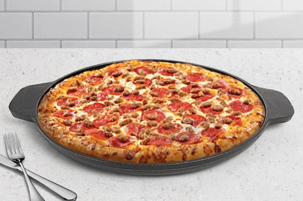 Aluguss Grill Pfanne Ø32cm In Schwarz – Bild 2