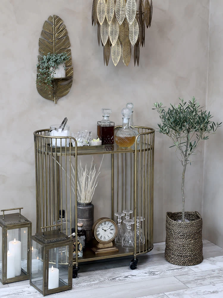 Regal FEDER Metall Gold 56 Cm – Bild 3