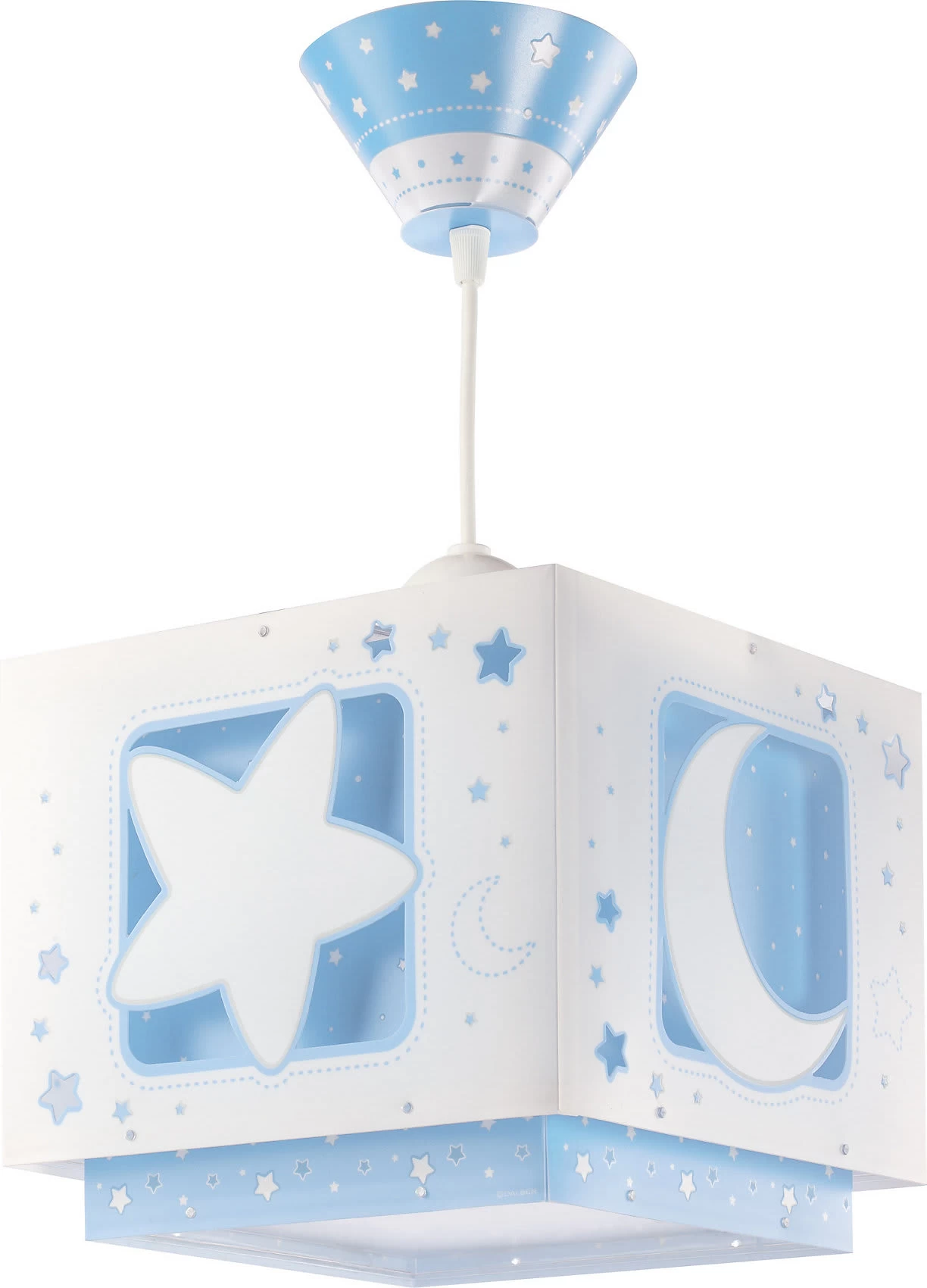 Hängelampe Mond & Sterne, Blau/weiß, A – Bild 2