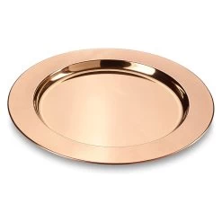 2 Er-Set Platzteller-Set Aus Hochwertigem Edelstahl In Kupfer
