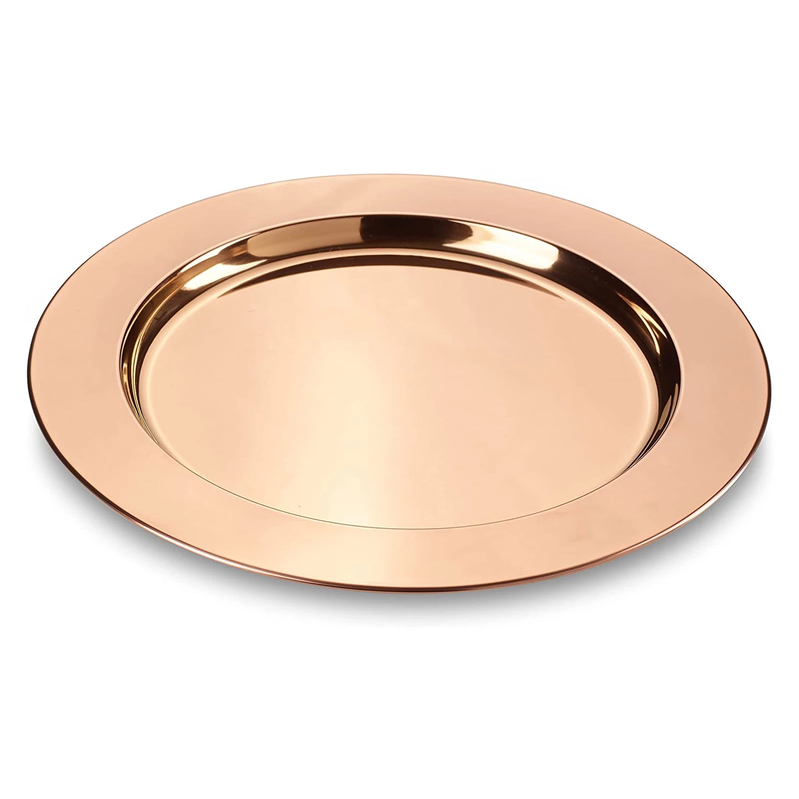 2 Er-Set Platzteller-Set Aus Hochwertigem Edelstahl In Kupfer