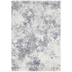 Kurzflor Teppich Fontaine Creme Grau Blau