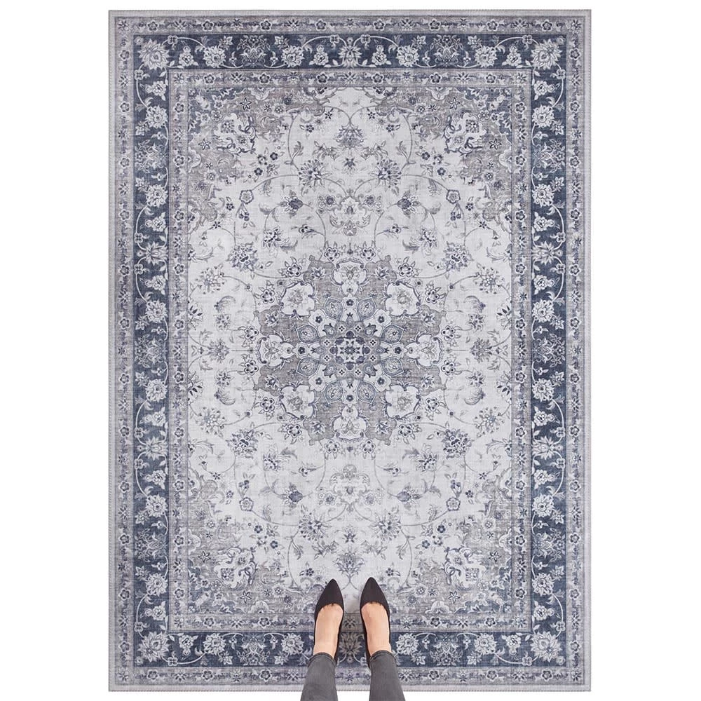 Kurzflor Teppich Nain Saphirblau – Bild 2