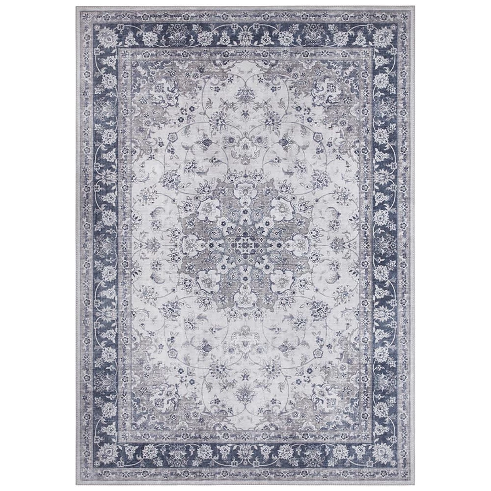 Kurzflor Teppich Nain Saphirblau