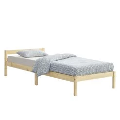 Holzbett Nakkila In Beige (B)100cm