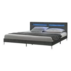 LED Bett Taastrup In Grau (B)180cm