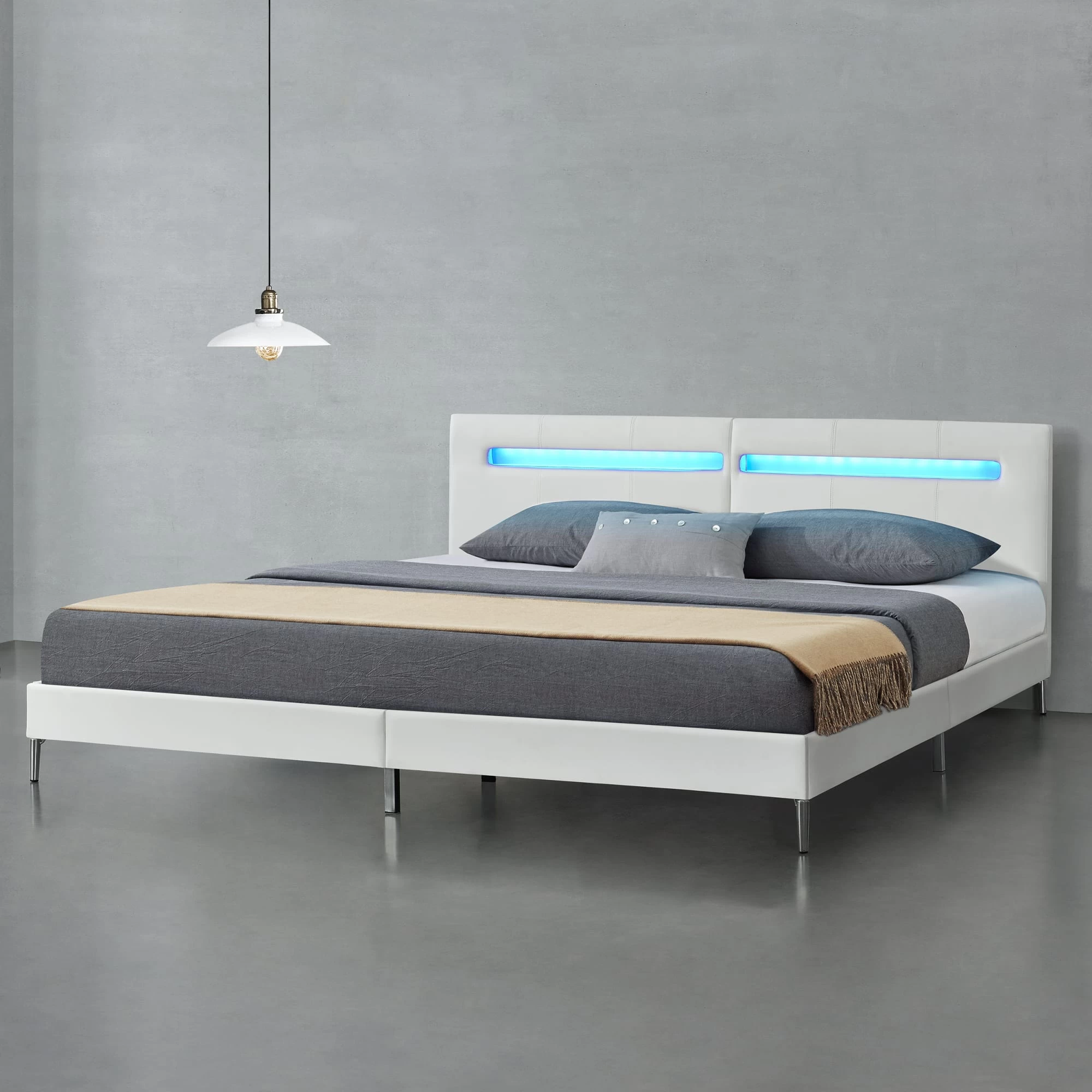 LED Bett Taastrup In Weiß (B)180cm – Bild 2