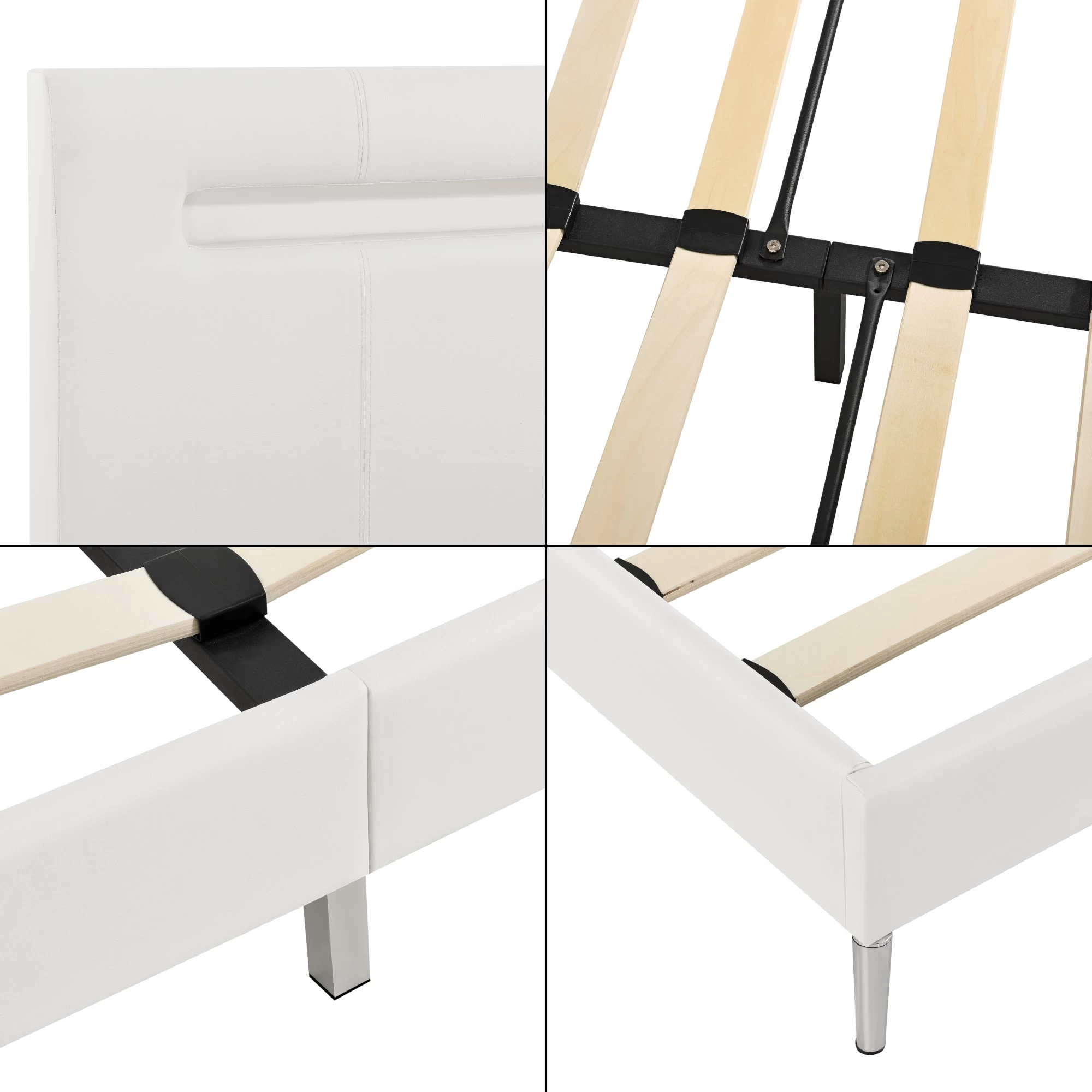 LED Bett Taastrup In Weiß (B)180cm – Bild 6