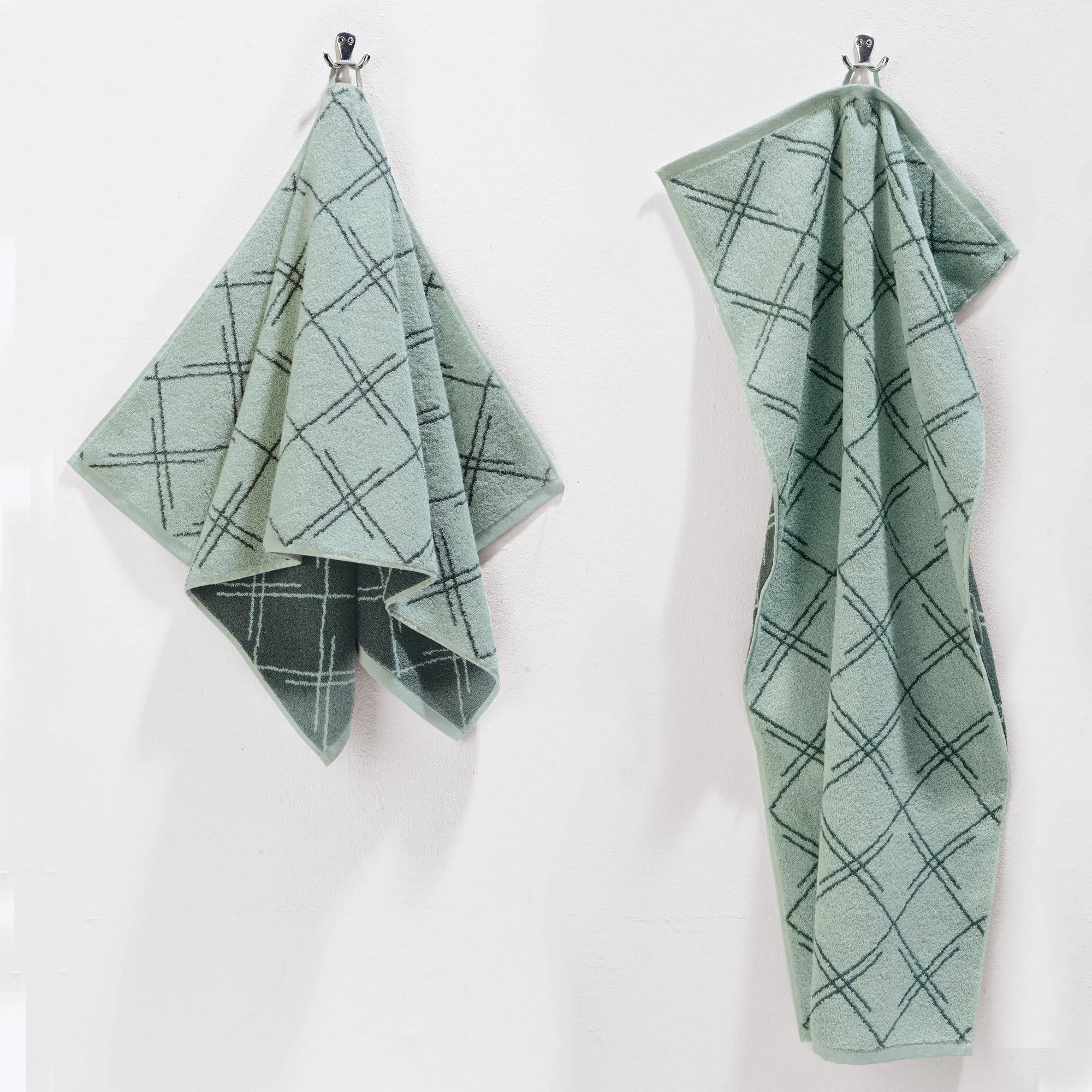 Duschtuch 2er-Pack Nagold In Jade-oliv – Bild 8