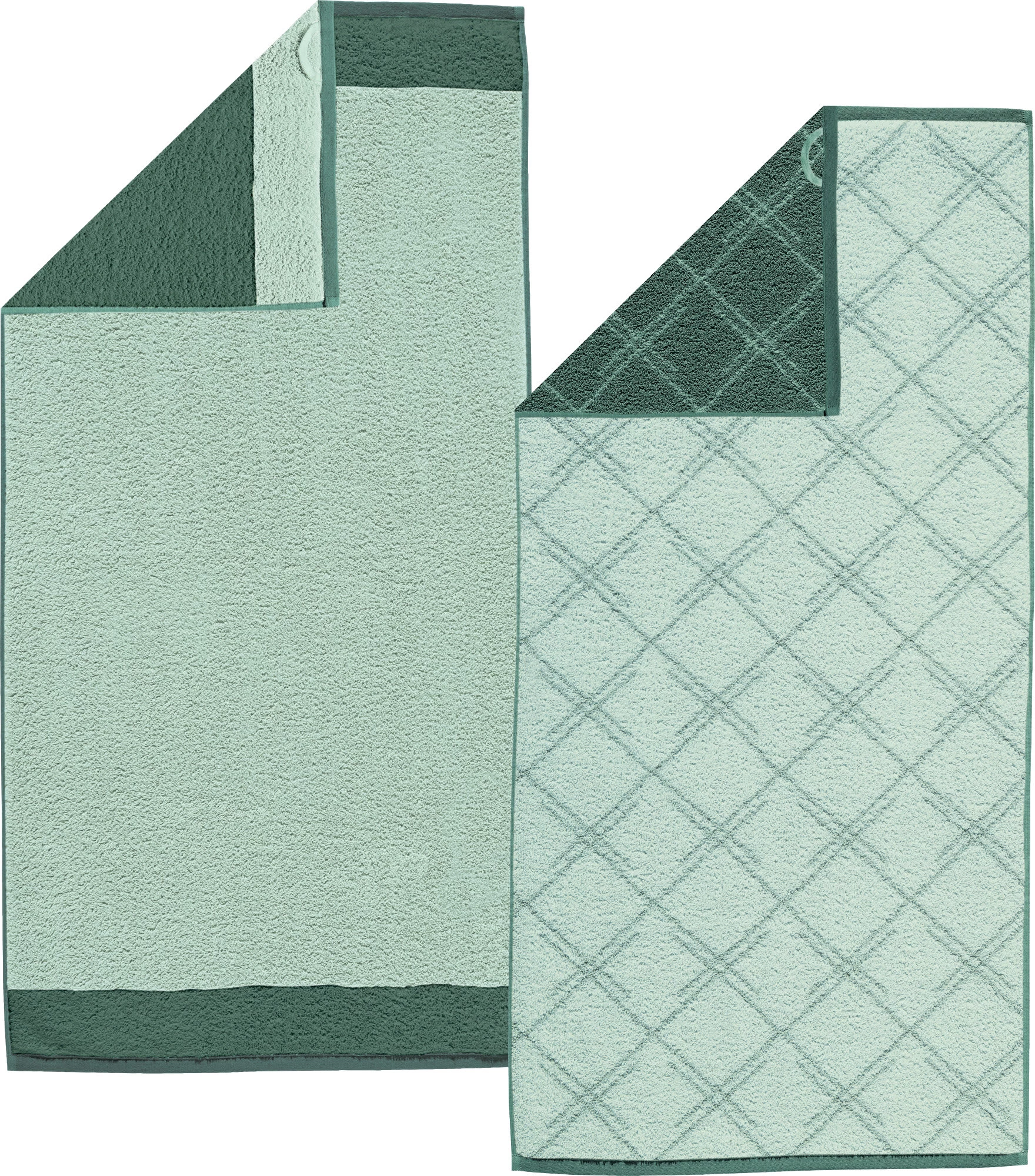 Duschtuch 2er-Pack Nagold In Jade-oliv