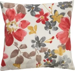 Kissenhülle In Blume Rot