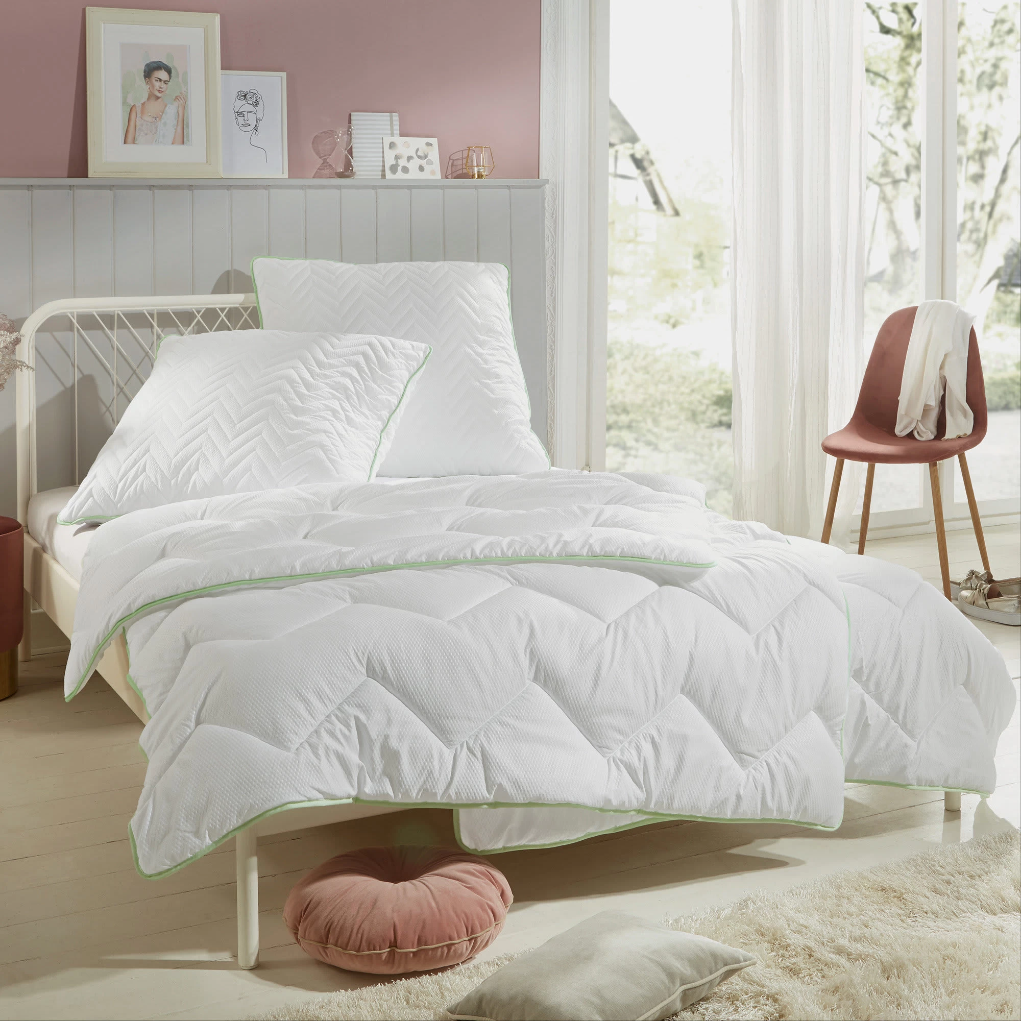 Steppbett Inn In Weiß – Bild 2