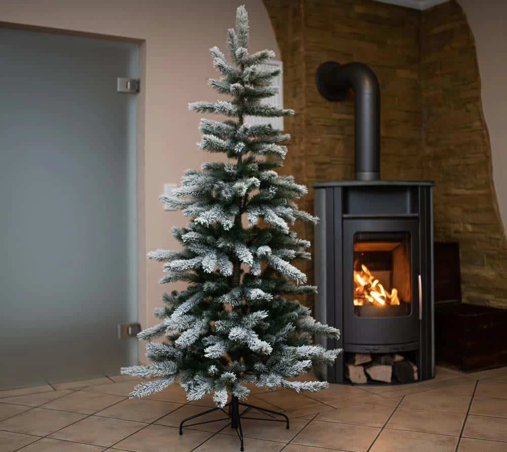 Evergreen Weihnachtsbaum Cedar Kiefer Frost In Weiß - 90x90x150cm – Bild 5