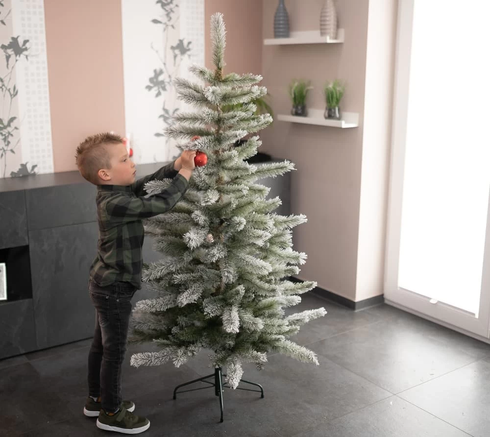 Evergreen Weihnachtsbaum Cedar Kiefer Frost In Weiß - 90x90x150cm – Bild 6