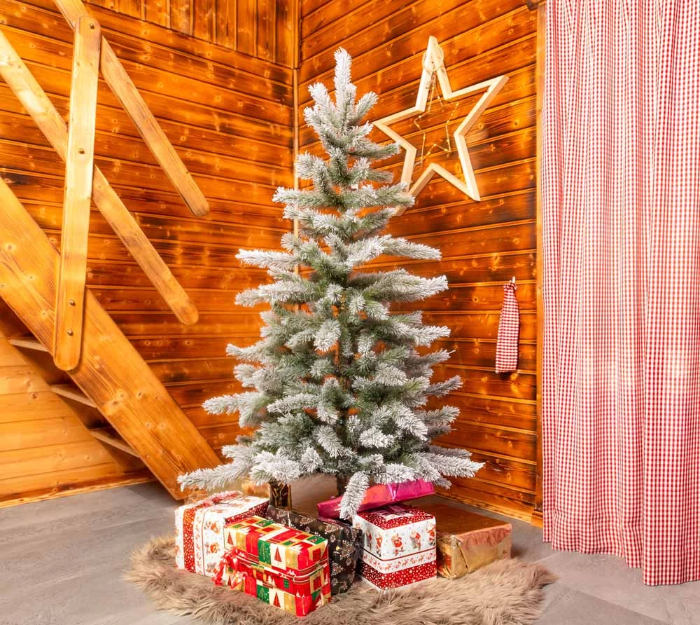 Evergreen Weihnachtsbaum Cedar Kiefer Frost In Weiß - 90x90x150cm – Bild 9