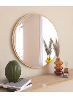 Spiegel "Ozze" In Natur - (B)60 X (H)60 X (T)2,2 Cm