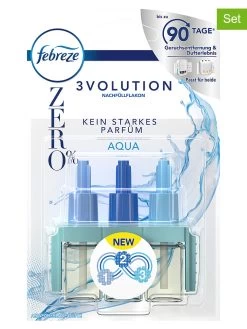 3er-Set: Raumduft-Nachfüller "Febreze 3Volution - Zero% Aqua", Je 20 Ml