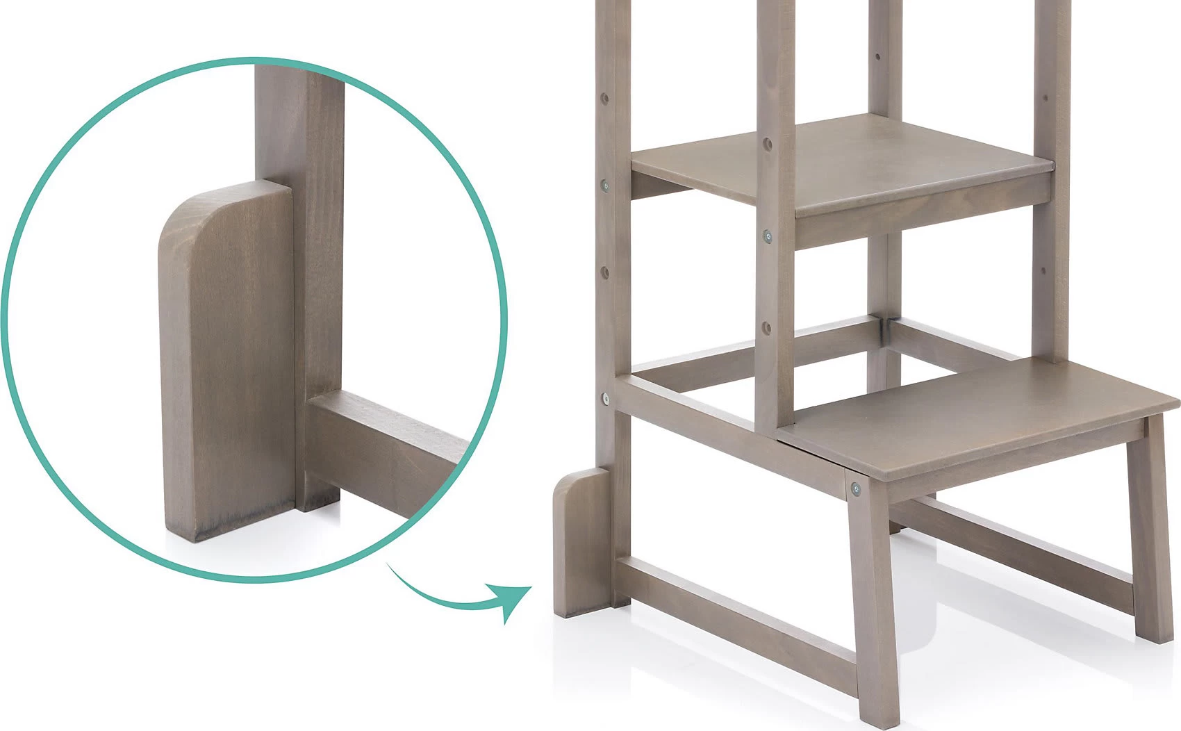 Fillikid Lernturm Vista Grau – Bild 4