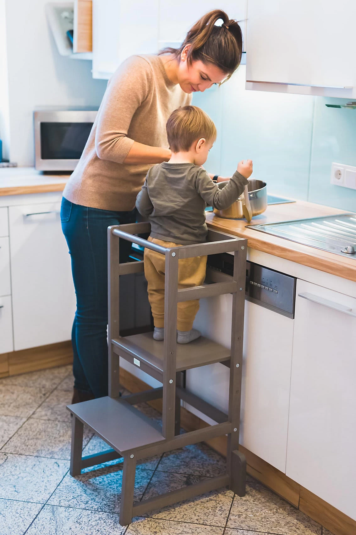 Fillikid Lernturm Vista Grau – Bild 9