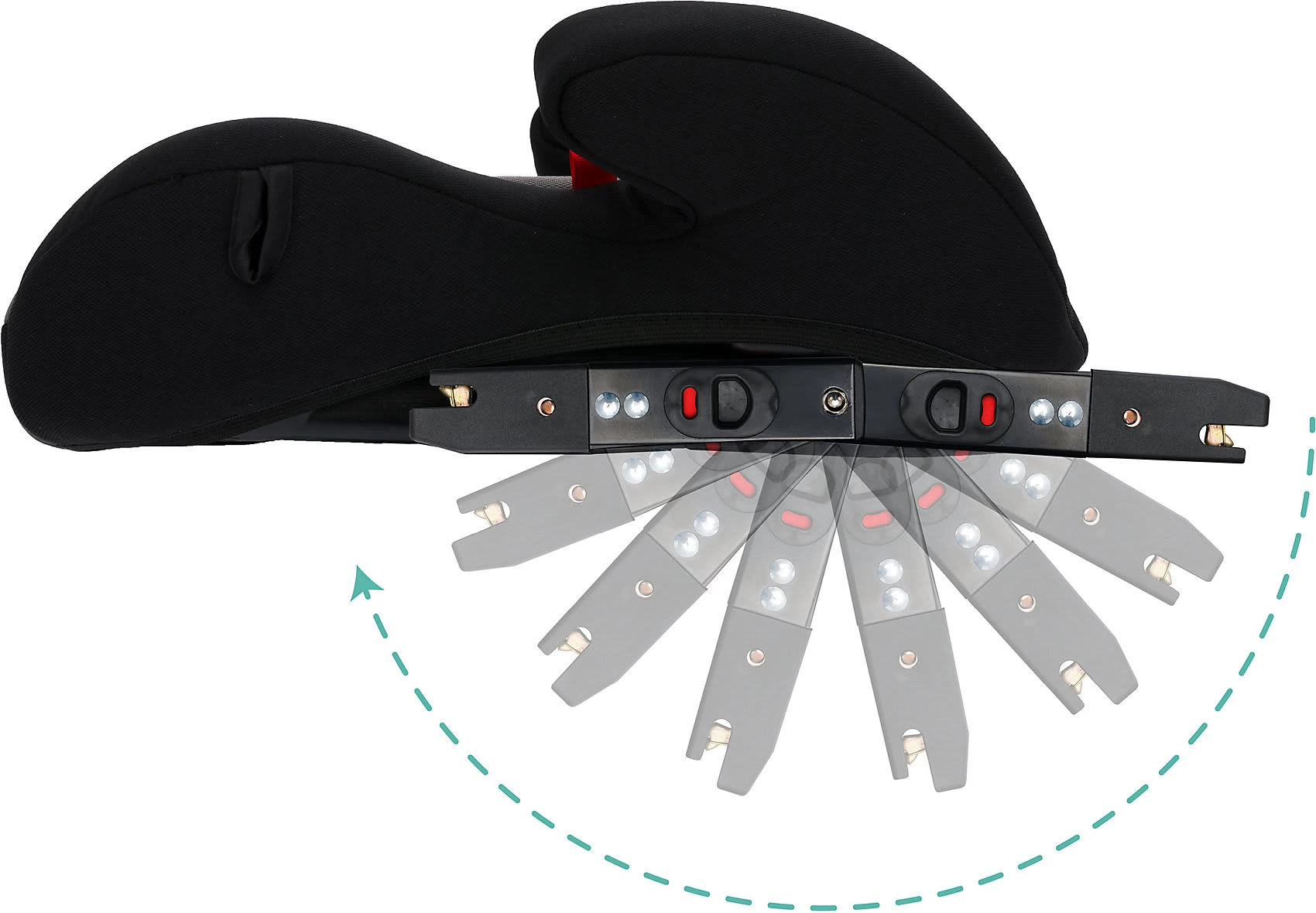 Fillikid Sitzerhöhung, Isofix, Grau – Bild 4