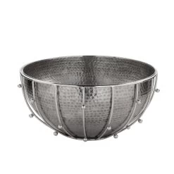 Schale "Paleo" In Grau - H. 15 Cm - D. 30 Cm