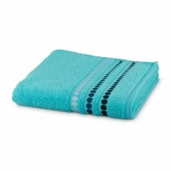 Duschtuch "Line Points" In Turquoise